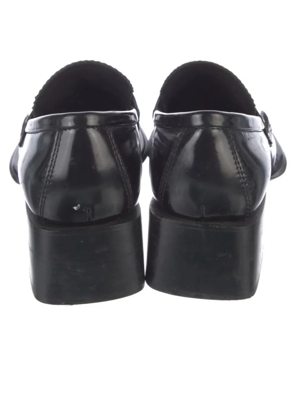 Alexander Wang Black Leather Dress Loafers Sz 38